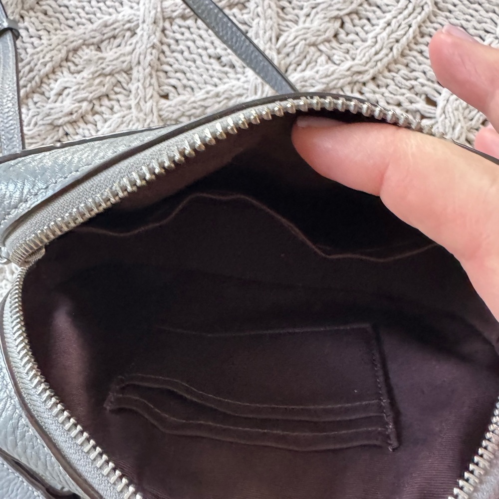 Coach Pebble Leather Crossbody Bag and Wallet in Gray - Picture 5 of 8